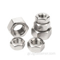 A2-70 DIN 934HEXAGON BOLT NUTS Hex Nuts για χάλυβα κτίριο